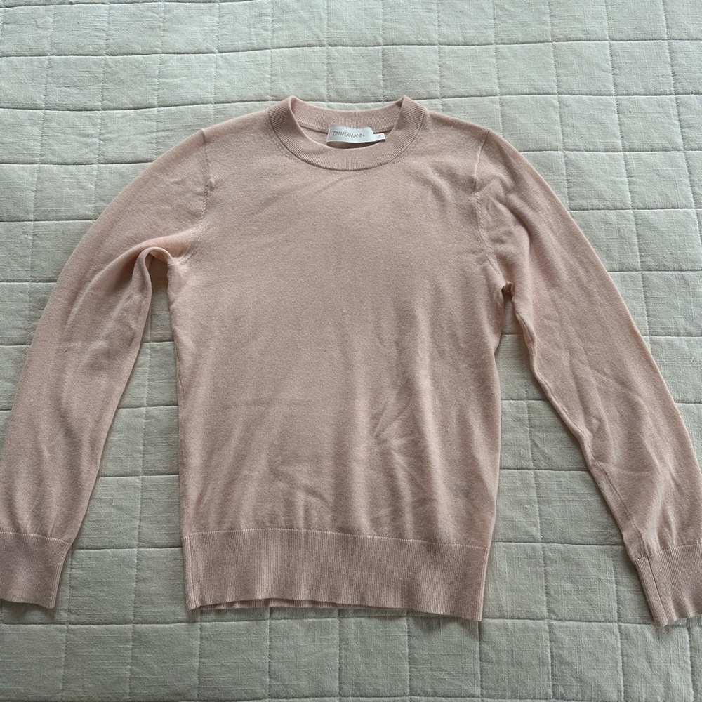 Zimmermann Cashmere Classic Crew Neck Sweater • Size 0
